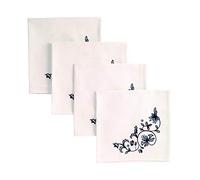 Avanti Linens - Napkins, 4-Piece Cloth Napkin Set, (Spode Blue Portofino)