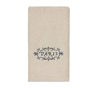 Avanti Linens Paris Botanique Collection, Embroidered Fingertip Towel, Ivory