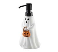 Avanti Linens - Soap Dispenser, Decorative Lotion Pump for Bathroom or Kitchen Countertop, Hand Painted Resin Halloween Decor (Ghost)