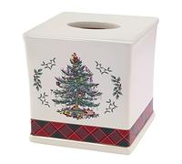 Avanti Linens Spode Christmas Tree Tartan Collection, Resin, Multicolor, Tissue Cover