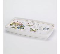 Avanti Linens - Vanity Tray, Countertop Décor, Multipurpose, Home Décor, Butterfly Inspired Bathroom Décor (Butterfly Garden Collection)