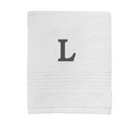 Avanti Monogram Block Letter Hand Towel in White (L)
