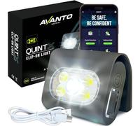 AVANTO Elite Magnetic Clip On Flashlight, Original, USB-C Rechargeable Night Running Lights for Runners, Rechargeable Safety Lights for Walking at Night, Dog Walking Light, Night Running Light