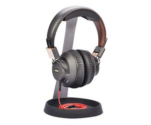 Avantree Aluminum & Silicone Desk Headphone Stand Hanger with Cable Holder for Gaming Headset Display - HS102 Black
