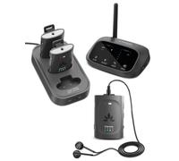Avantree Audiplex M3 - Multi-Channel Assistive Listening Devices for Schools & Churches, 1 Transmitter & 3 Clip-on Receivers, 30ms Low-Latency Wireless Audio System for Groups & Multilingual Events