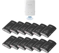 Avantree Audiplex Set with 9 More Add-on Receiver Bundle, Long Range & Low Latency for TV, AV Receivers, Projectors, Broadcast, and Church