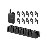 Avantree AudiTour - Wireless Tour Guide System with 10 Open-Ear Headsets, Easy-to-Use Audio System for Museum & Visitor Tours, Small Groups, Assistive Listening
