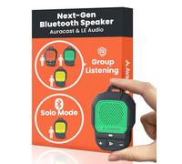 Avantree Clip-On Auracast Speaker - Next-Gen Bluetooth LE Audio Mini Speaker for Group Listening, Audio Sharing, and Hands-Free Calls, IP67 Waterproof Personal Speakerphone, Green (HomeBuddy)