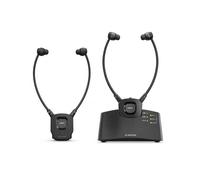 Avantree HT381 & Add-on Earphones - Wireless Earbuds for TV Listening with RF Transmitter, L/R Balance Volume Control Headphones for Seniors & Hard of Hearing, Compatible with TVs with Optical or AUX