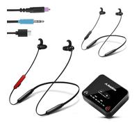 Avantree HT41866-Q - Wireless Earbuds for TV Listening (Set of 2), 20H Bluetooth Neckband Earphones Set for Optical Digital Audio, 3.5mm Aux Ported TVs, No Audio Delay