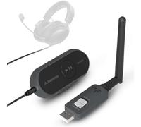 Avantree ProLink - Bluetooth 5.4 LE Audio Transmitter & Receiver Set, aptX Lite, 20 ms Ultra-Low Latency & HiFi Wireless Audio Adapter for Gaming, Calls, Music, Plug & Play for PC, PS5, Mac, Phones