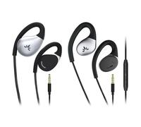 Avantree Resolve (Small & Large Sizes) - 2 Pack Wired Open-Ear Earbuds w/Inline Mic, Comfort Fit, Aware Listening, Over-Ear Hook Headphones for Office, Home, Outdoor Use, 3.5mm AUX