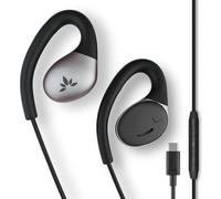 Avantree Resolve (Small-Medium) - USB-C Wired Open-Ear Earbuds w/Mic & Over-Ear Hook, for Women, Kids & Young Men w/Small Ears, Ideal for Office, Outdoor & Home