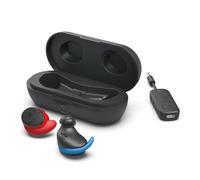 Avantree Sky Ace - Wireless Earbuds with Airplane Adapter for Flight, Plug n Play, Noise Canceling Bluetooth Headphones Compatible with iPhone, Andriod, Macbook, Laptop, AptX Adaptive for Travel