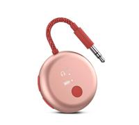Avantree SoundJet R1 - Airplane Bluetooth Adapter for Headphones & AirPods, aptX Adaptive, Qualcomm Chipset, 20H Battery, Wireless Audio Transmitter for in-Flight Travel Essentials - Pink