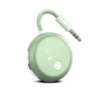 Avantree SoundJet R1 - Airplane Bluetooth Adapter for Headphones & AirPods, aptX Adaptive, Qualcomm Chipset, 20H Battery, Wireless Audio Transmitter for in-Flight Travel Essentials - Green
