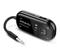 Avantree Voyager - Airplane Bluetooth Adapter for Headphones & AirPods, Bluetooth 5.4 with Latest Auracast & OLED Display, Qualcomm Chip, aptX Adaptive, Wireless Audio Transmitter for Travel & Flight