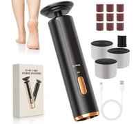 AvantShine Electric Foot Callus Remover, Callus Remover for Feet with 60 Pcs Sandpaper Discs, Rechargeable & Adjustable Speeds LED Display, 2-in-1 Electric Foot File for Dead Skin Removal & Nail Care