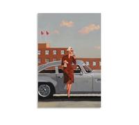AVARATA Jack Vettriano PaintingPoster Decoration Oil Painting on Canvas Vintage Travel Creative Poster Oil Painting Wall Art Decoration Home08x12inch(20x30cm) Unframe-style-41