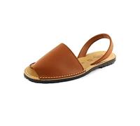 Avarcas Women's Spanish Leather Sandals Menoquinas Menorca Sandals 5 Colours 36 37 38 39 40 41, brown, 4 UK