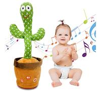 Ava's Toys Talking Dancing Cactus Toy - Voice Recorder Baby Toy - Talking and Singing Plush Cactus Repeat What You Say - Educational Toys, Nursery Songs - Soft Plush Toddler Toy for Boys and Girls