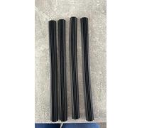 Avasee 4 Pack Black Plastic Gutter Seals, 32mm x 105mm for 150mm Half Round Gutter