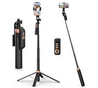 Avaspot 71" Selfie Stick Tripod, All-in-one Extra Long Phone Tripod Stand with Wireless Remote, 360°Rotating, Compatible with Smartphone/Camera, for Selfies and Video Recording