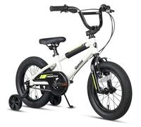 AVASTA 12 Inch Kids Bike for 1 2 3 4 Years Old Boys Girls Beiginner Toddlers Riders BMX Style Bicycle with Bell and Stabilisers, White