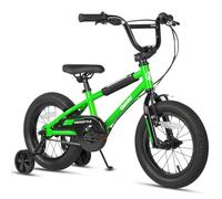 AVASTA 12 Inch Kids Bike for 1 2 3 4 Years Old Boys Girls Beiginner Toddlers Riders BMX Style Bicycle with Bell and Stabilisers, Green
