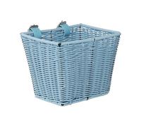 AVASTA Kids Bike Basket for 12 14 16 Inch Girls & Boys Bicycles，Children's Bicycle Storage Basket，Scooter, Tricycle, Comes with Leather Straps, Blue