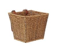 AVASTA Kids Bike Basket for12 14 16 Inch Girls & Boys Bicycles，Children's Bicycle Accessories ，Scooter, Tricycle, Comes with Leather Straps, Brown