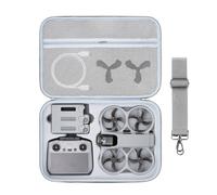 Avata 360 Carrying Case, Waterproof Hard Case for DJI Avata 360 Fly More Combo Accessories, Portable Travel Storage Bag for Drone, RC 2 Controller and Battery Charging Hub (Gray with Pattern)
