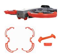 Avata 360 Propeller Guard Protector + Gimbal Extension Base + Tail Height-Increasing Bracket for DJI Avata 360 Drone Accessories, 3 in 1 Anti-Collision Full Protection Set for DJI Avata360 (Orange)
