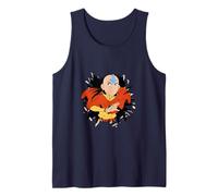 Avatar Aang Smash Wall Hole Fighting Action Pose Tank Top
