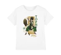 AVATAR Aang: The Last Airbender Earth Toph Kids T Shirt, White, 12-13Y