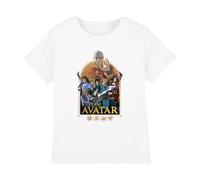 AVATAR Aang: The Last Airbender Team Kids T Shirt, White, 9-11Y