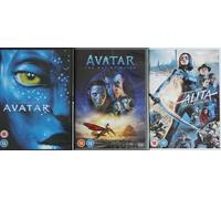 AVATAR + AVATAR 2 - THE WAY OF WATER + ALITA BATTLE ANGEL DVD COMPLETE COLLECTION