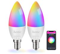 Avatar Controls E14 Smart Bulbs 2 Pack, WiFi LED Candle Light C37 5W, RGB Colour Changing & Dimmable, 2700K-6500K Warm to Cool White, Music Sync, Group Control, Compatible with Alexa & Google Home