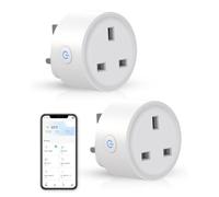 Avatar Controls WiFi Smart Plug 2 Pack, UK Socket, Alexa & Google Home | App Control, Timer & Schedule, Group Control and 2.4GHz WiFi Setup with No Hub Required for Lamps and Everyday Home Devices