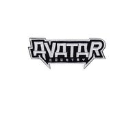 Avatar Country Silver Metalband Patch Badge Embroidered Iron on Applique Patch Accessory
