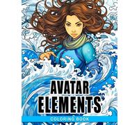 Avatar Elements Coloring: An Elemental Coloring Book for Kids - Earth, Fire, Air, and Water