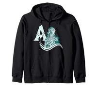 Avatar: Fire And Ash Neytiri Avatar Distressed Logo Zip Hoodie