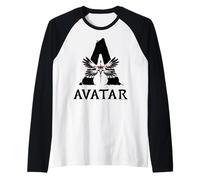 Avatar: Fire and Ash Nightwraith Silhouette Avatar Logo Raglan Baseball Tee