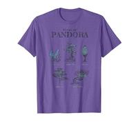 Avatar Floral of Pandora Textbook Sketches T-Shirt, Men, Purple Heather, Large
