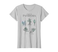 Avatar Floral of Pandora Textbook Sketches T-Shirt, Women, Silver Grey, X-Small
