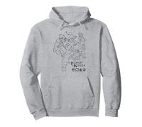 Avatar: Legend of Korra Outlined Character Poses Anime Pullover Hoodie