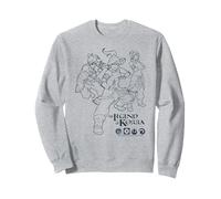 Avatar: Legend of Korra Outlined Character Poses Anime Sweatshirt