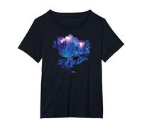 Avatar Pandora Jellyfish Forest Poster T-Shirt, Women's Plus, Black, 3X