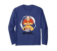 Avatar: The Last Airbender Aang Avatar State Circle Burst Long Sleeve T-Shirt