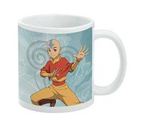 Avatar the Last Airbender Aang Ceramic Coffee Mug, Novelty Gift Mugs for Coffee, Tea and Hot Drinks, 11oz, White